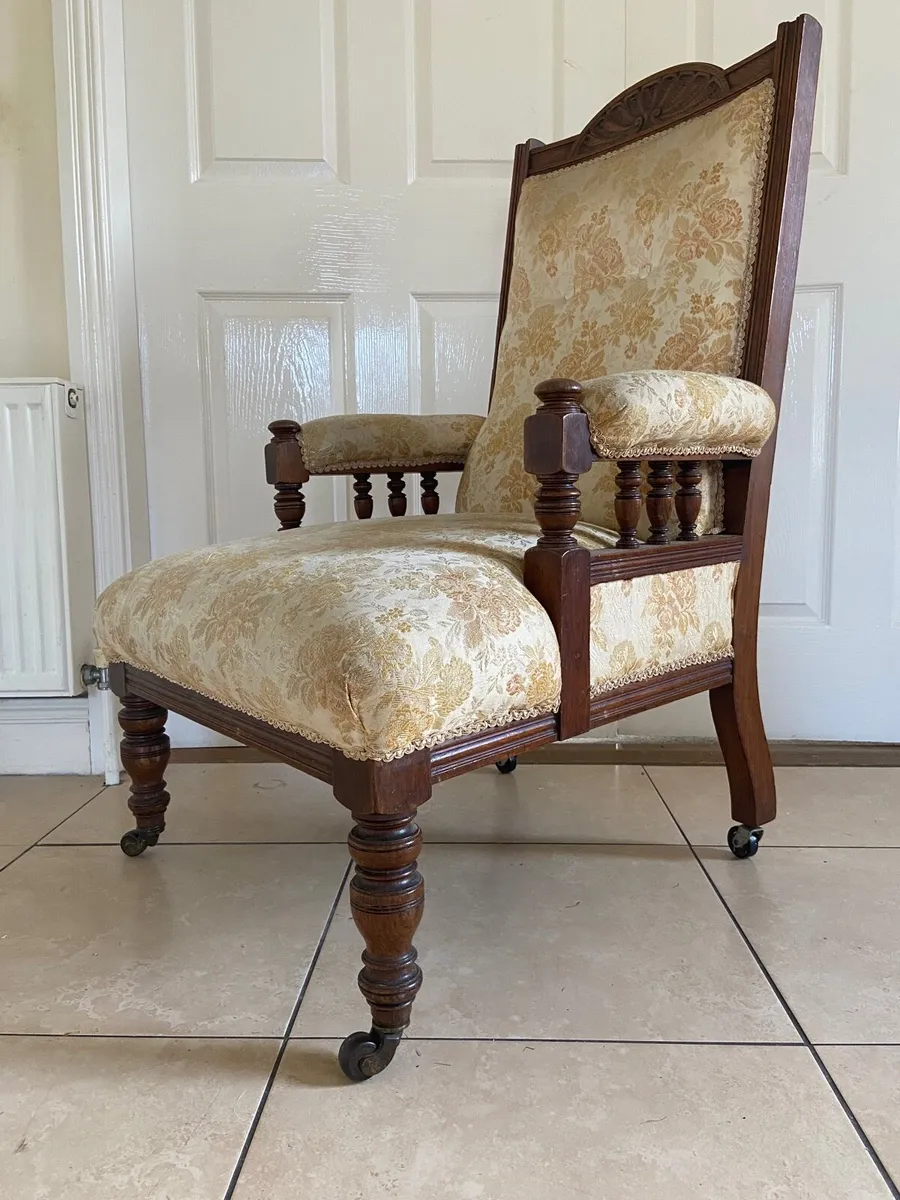 Victorian library chair - Image 1