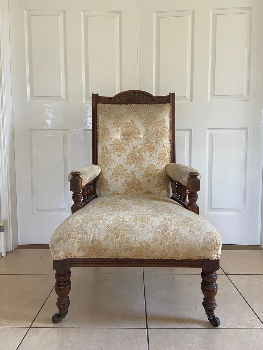Victorian library chair - Image 2