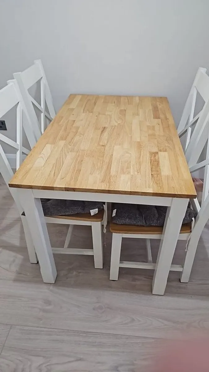 Dining Table and Four Chairs - Image 1