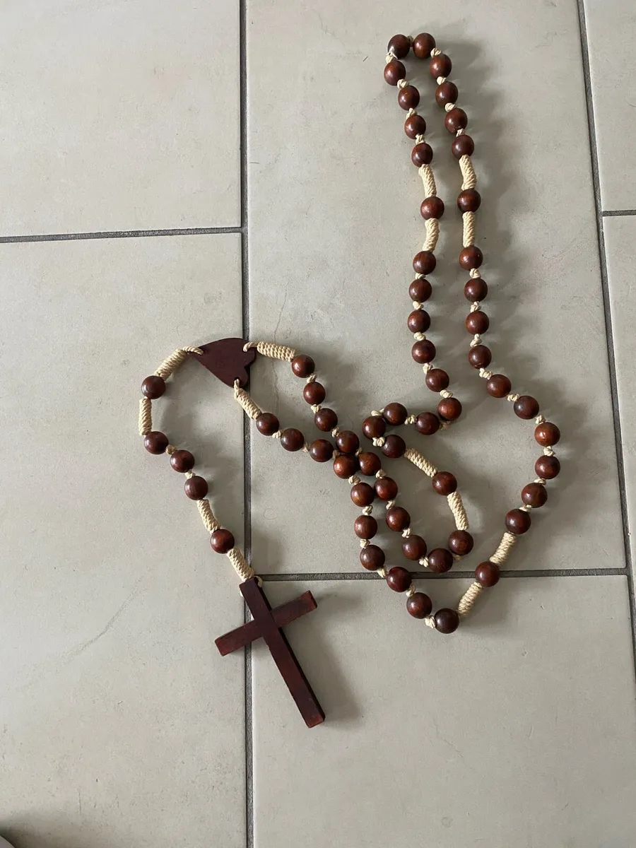 Giant Timber Rosary Beads - Image 1