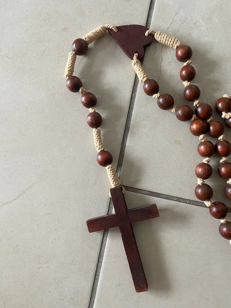 Giant Timber Rosary Beads - Image 2