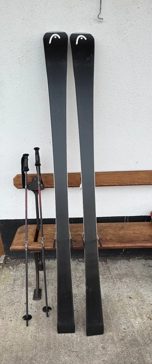 Pair of Head Supershape Skis - Image 2