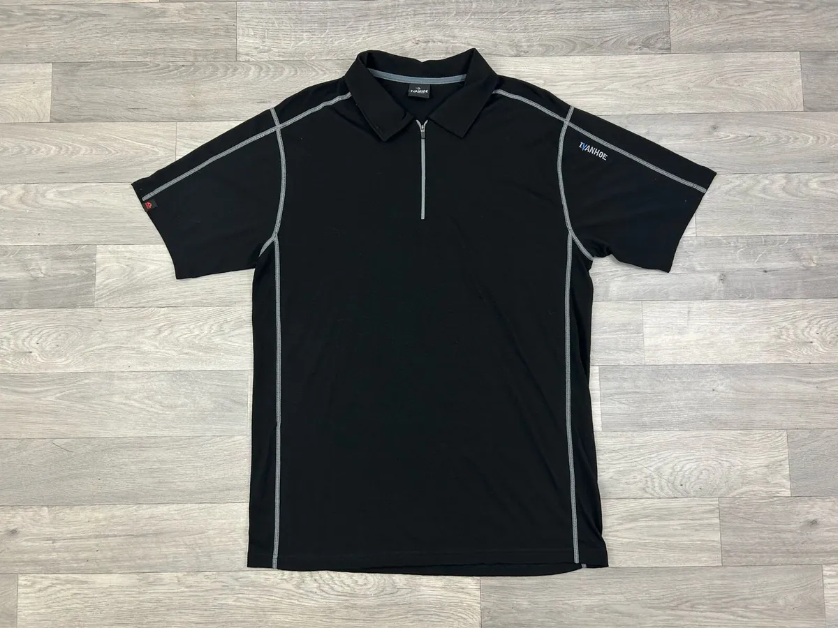 Ivanhoe Of Sweden Wool Blend Golf Polo Shirt - Image 1