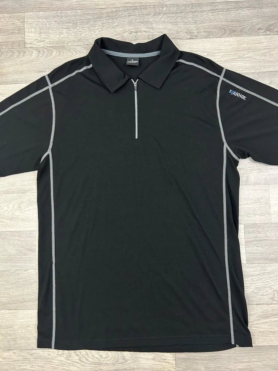 Ivanhoe Of Sweden Wool Blend Golf Polo Shirt - Image 2