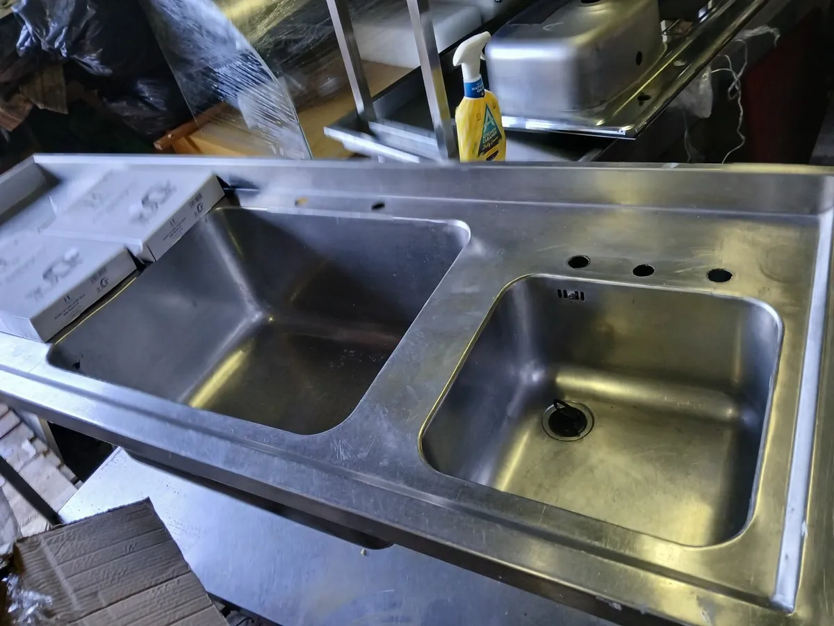 Staneless steel cabbinet double sink unit - Image 4