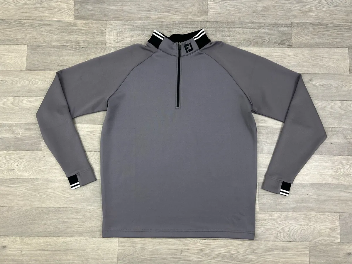 FootJoy FJ Half Zip Golf Polo Jumper Mens Large - Image 1