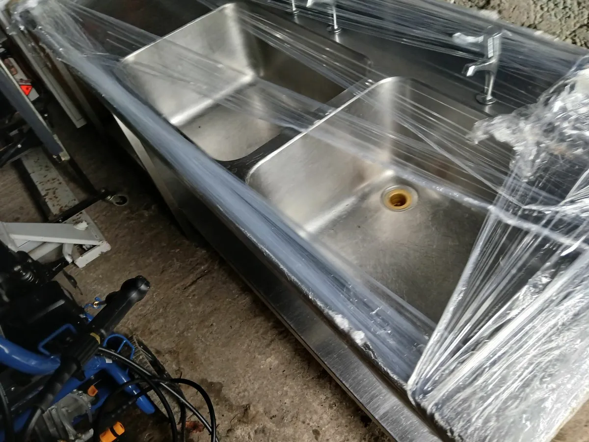 Staneless steel cabbinet double sink unit - Image 4