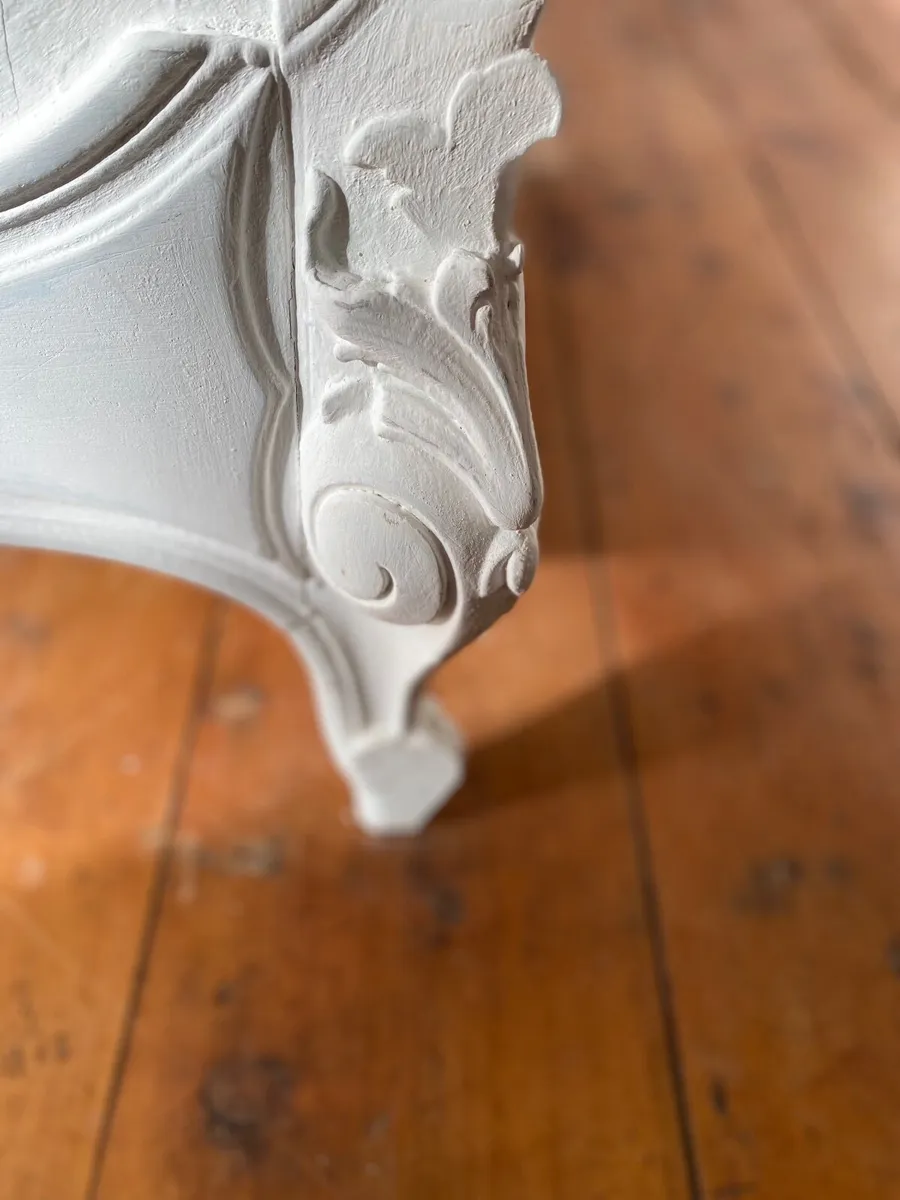 French Antique Vintage Hand Carved Bed - Image 3