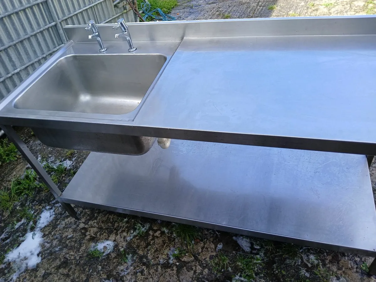 Stainless steel cabbinet sink unit complete - Image 4