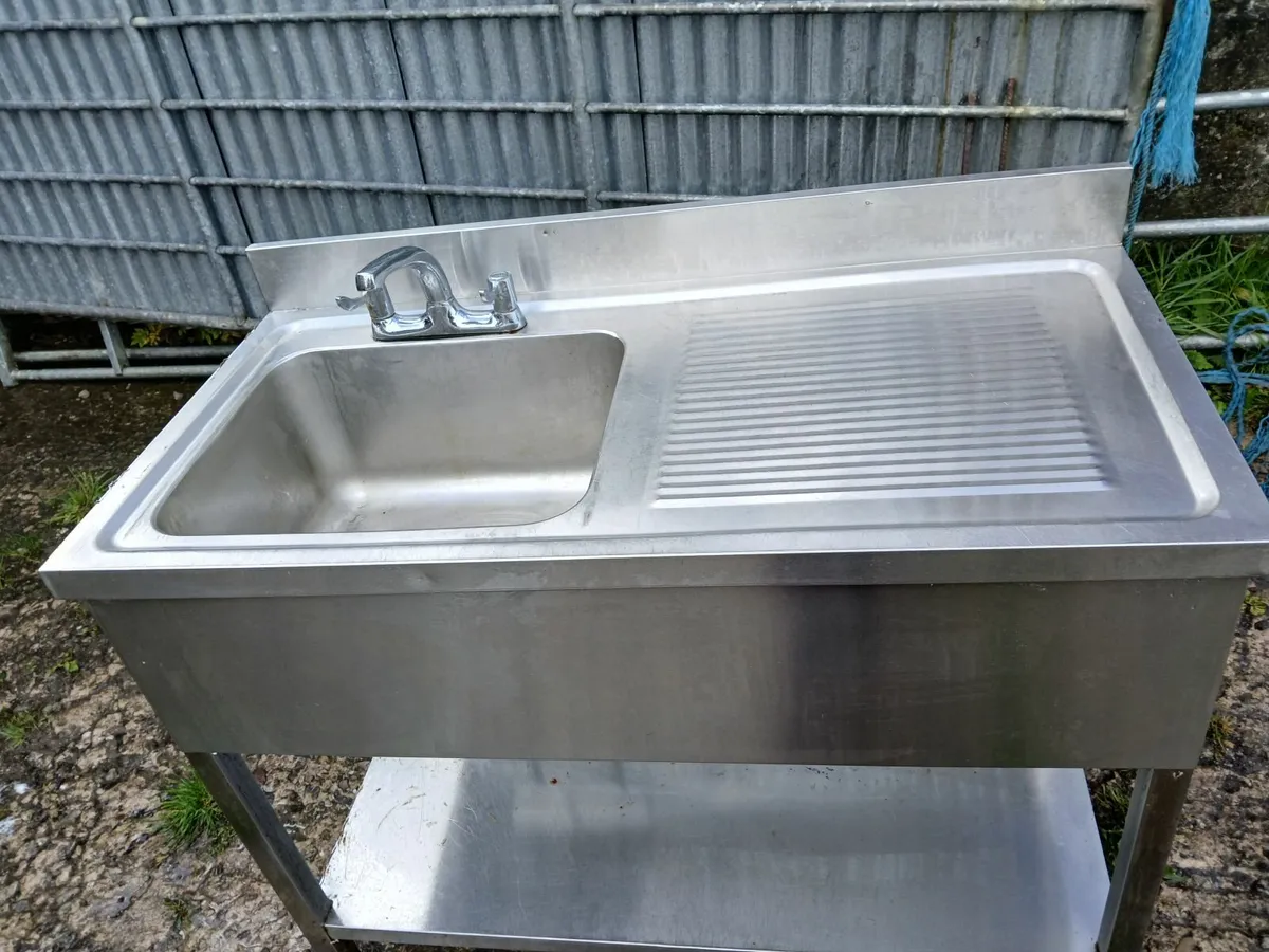 Stainless steel cabbinet sink unit complete - Image 2