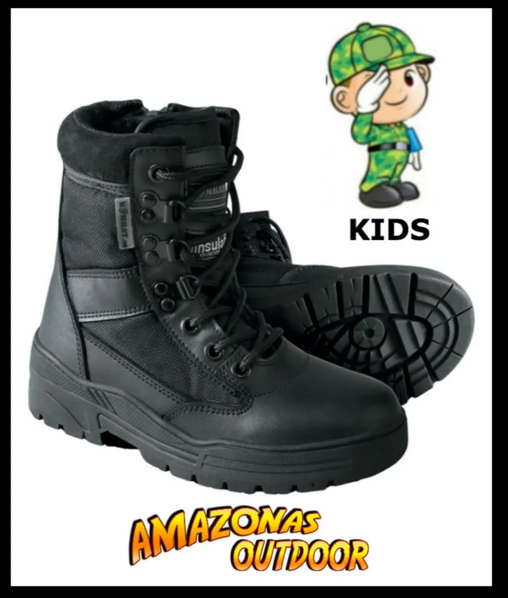 Kids Army Patrol Boots