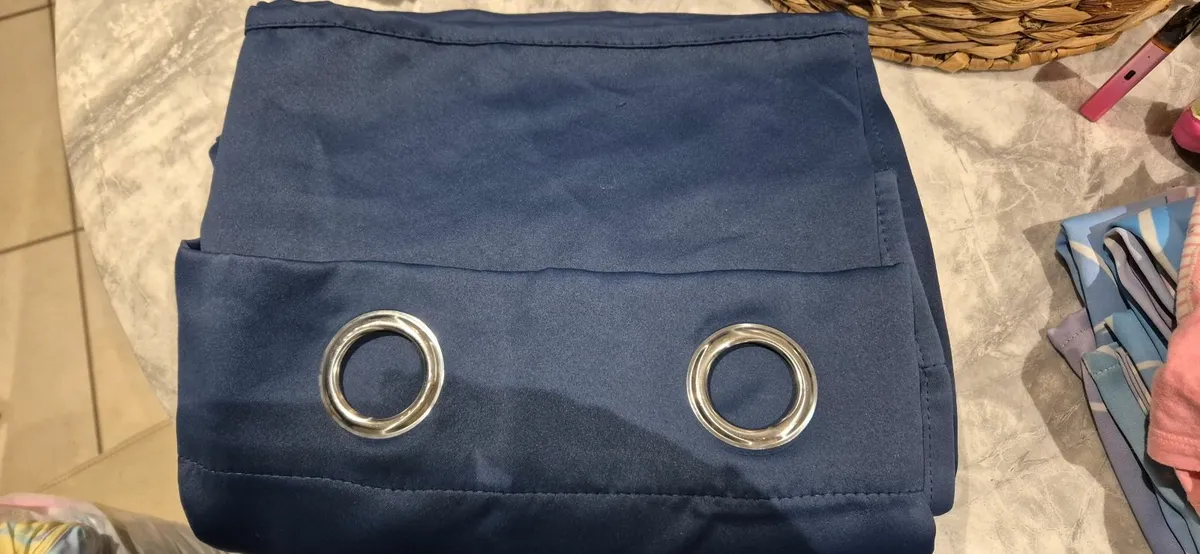 Navy curtains