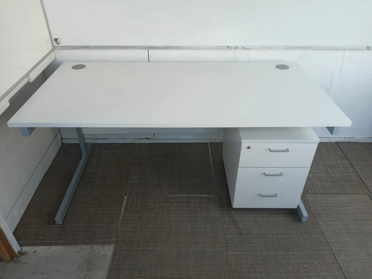 Delivery - Office Desk with Pedestal of Drawers - Image 1