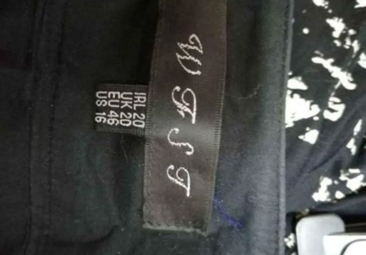 Ladies WFST Black and white cotton fully lined ski - Image 3
