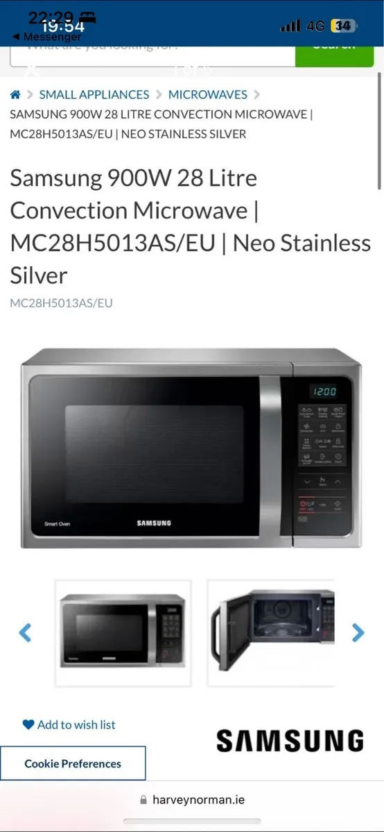 Samsung 28L Microwave - Image 2