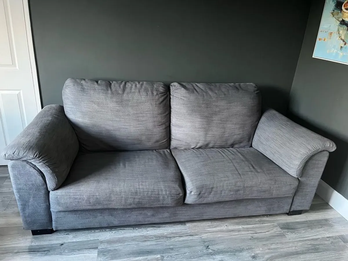 2 & 3 Seater Sofa (Grey) - Image 1