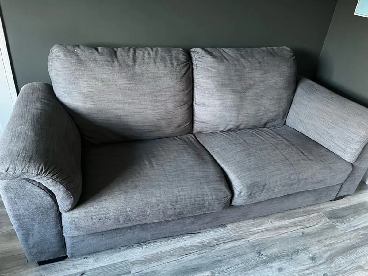 2 & 3 Seater Sofa (Grey) - Image 2