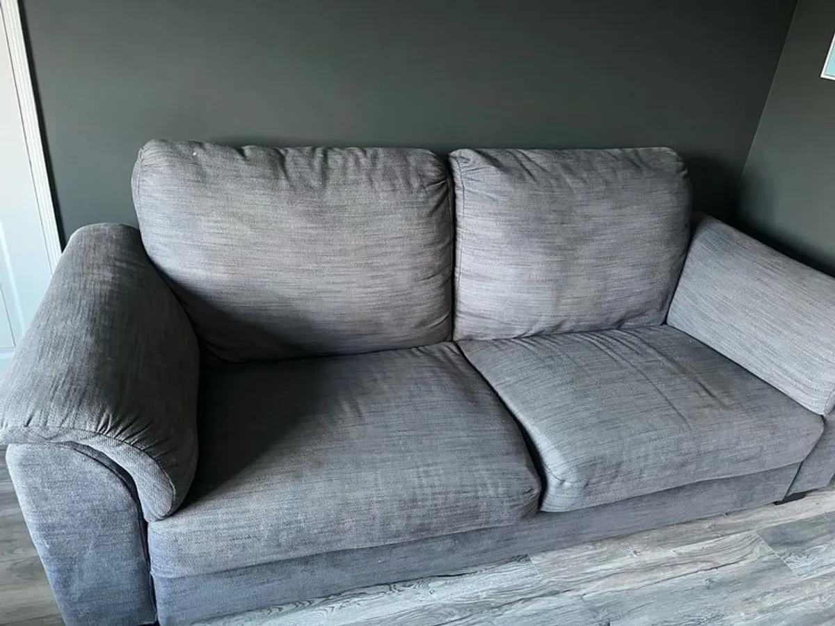 2 & 3 Seater Sofa (Grey) - Image 3