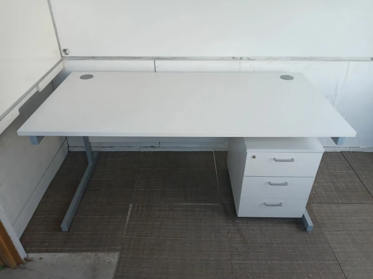 Delivery - Office Desk with Pedestal of Drawers - Image 1