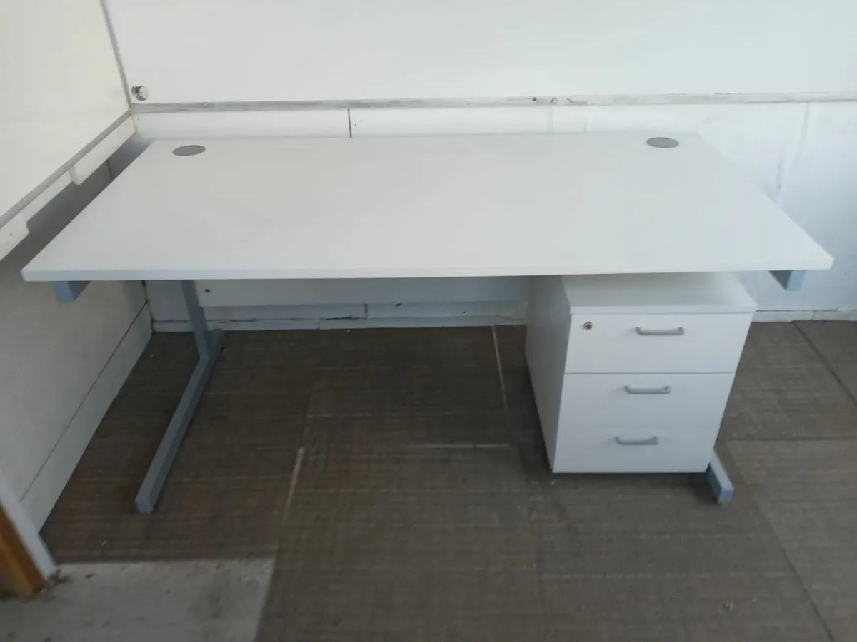 Delivery - Office Desk with Pedestal of Drawers - Image 4