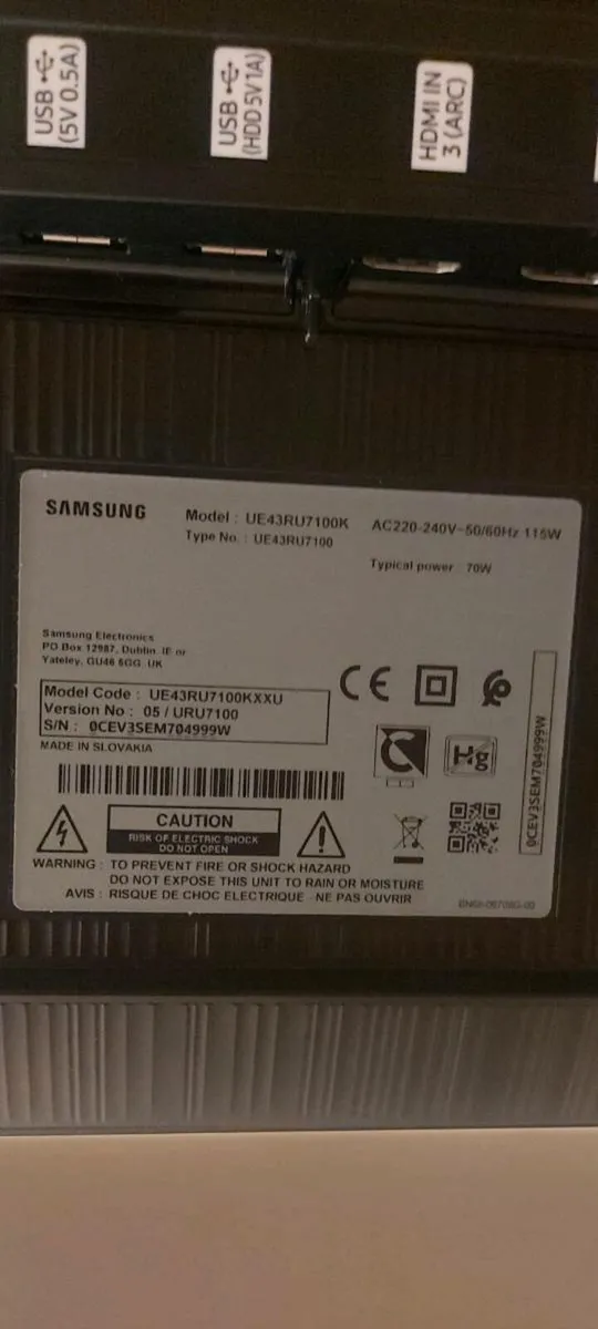Samsung 43 inch smart 4K UHD TV - Image 2