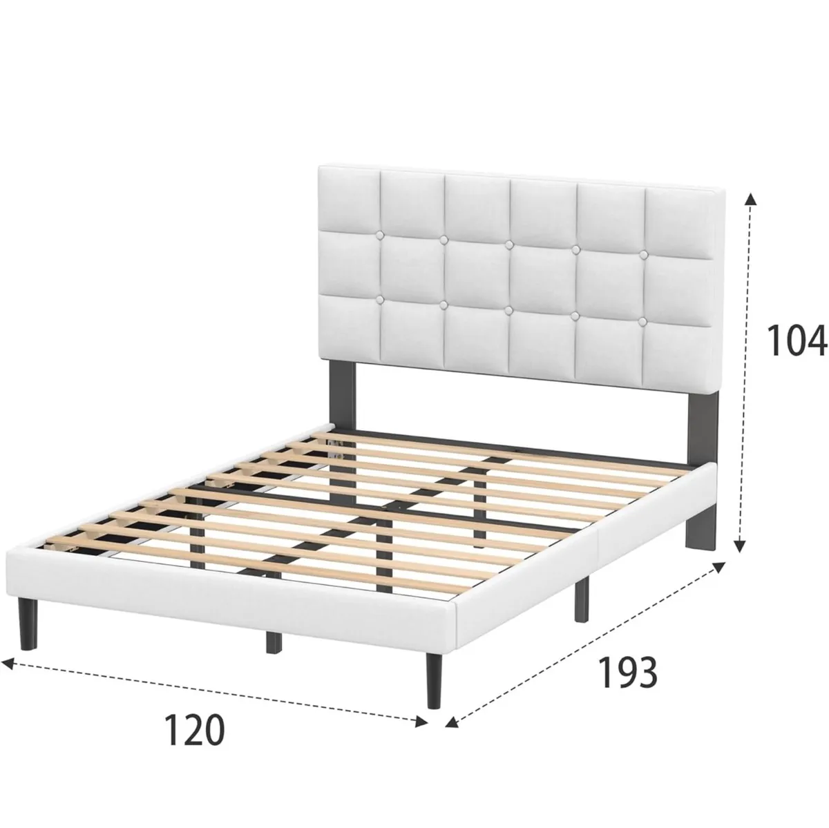 Small Double Bed Frame - Image 2