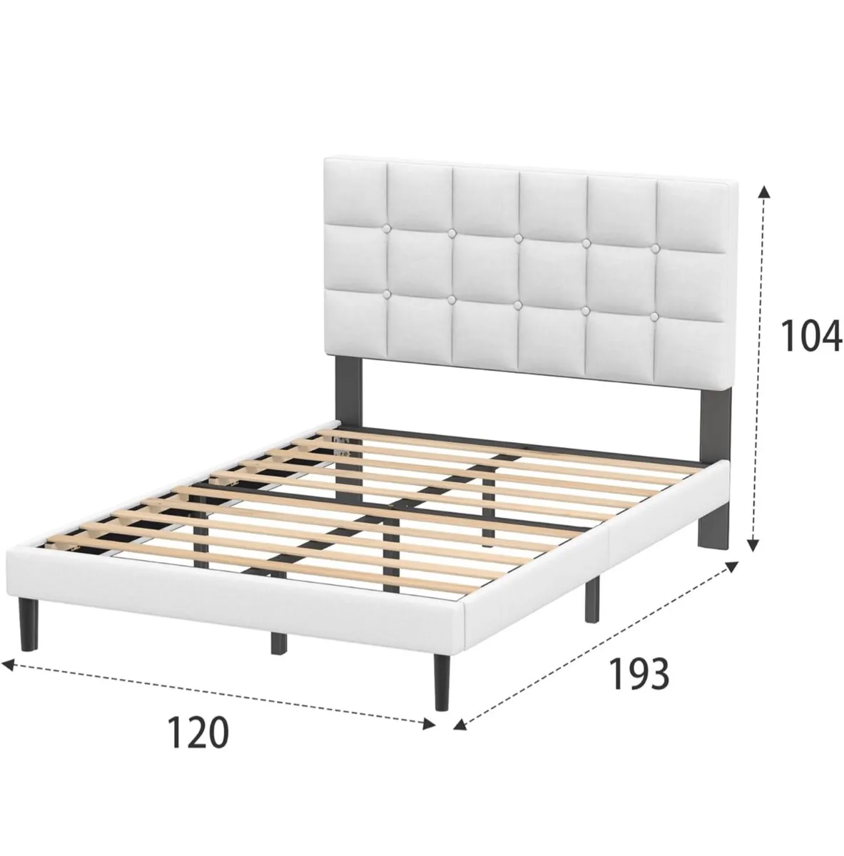 Small Double Bed Frame - Image 2