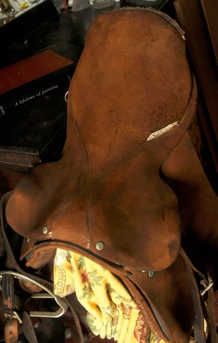 Vintage Equestrian Leather Saddle - Image 4
