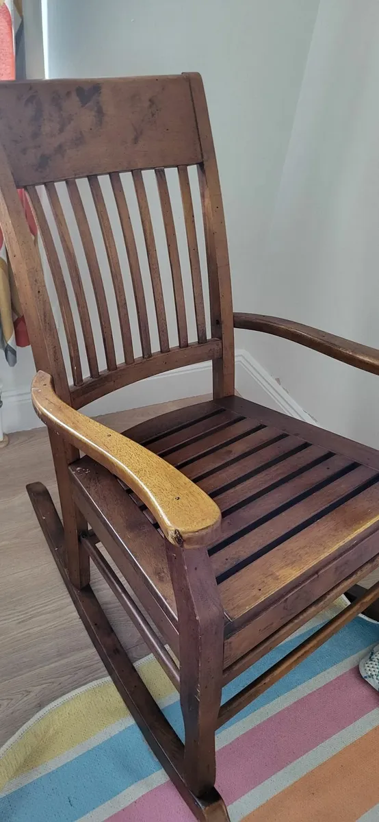 Wooden rocking chair