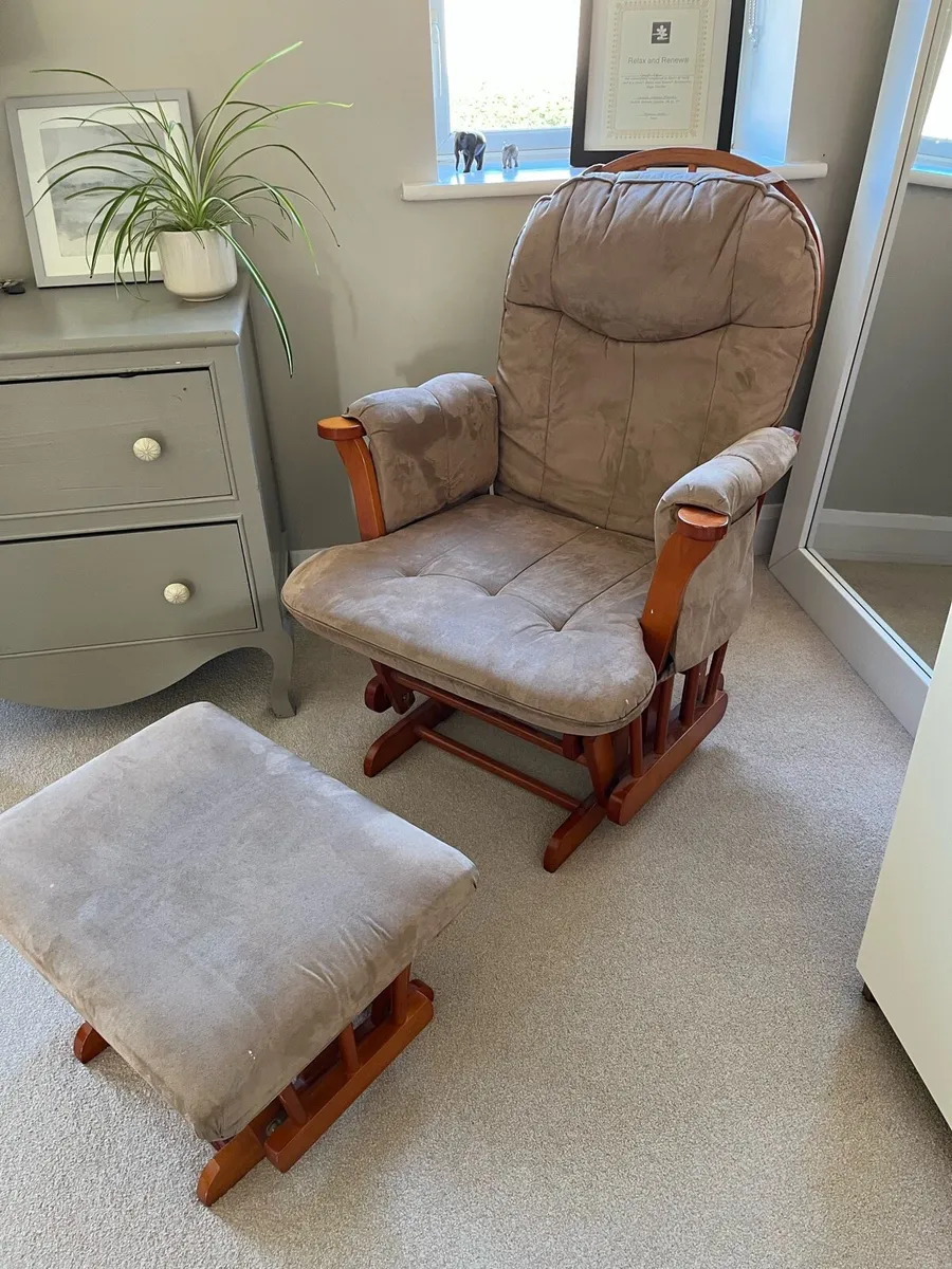 Rocking chair and stool