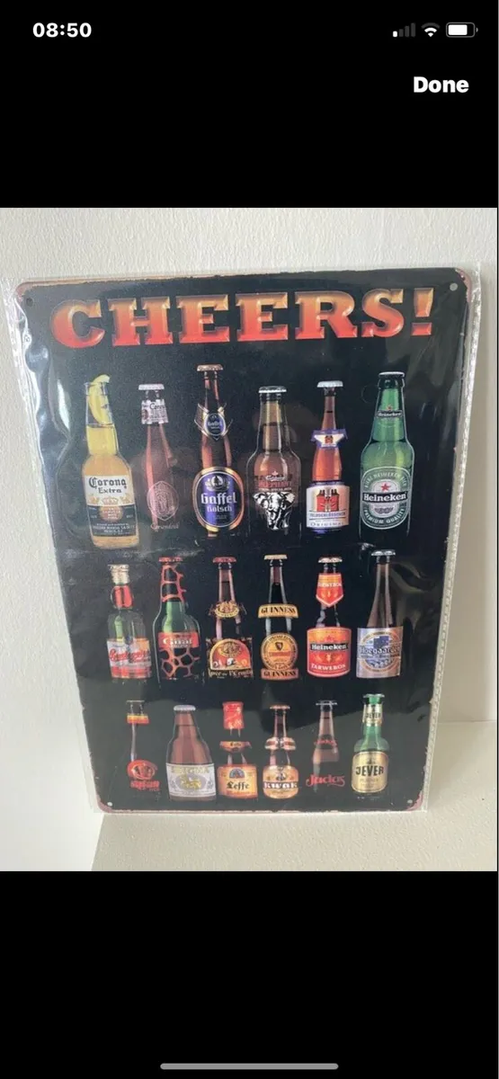 Metal Bar Sign - Image 1