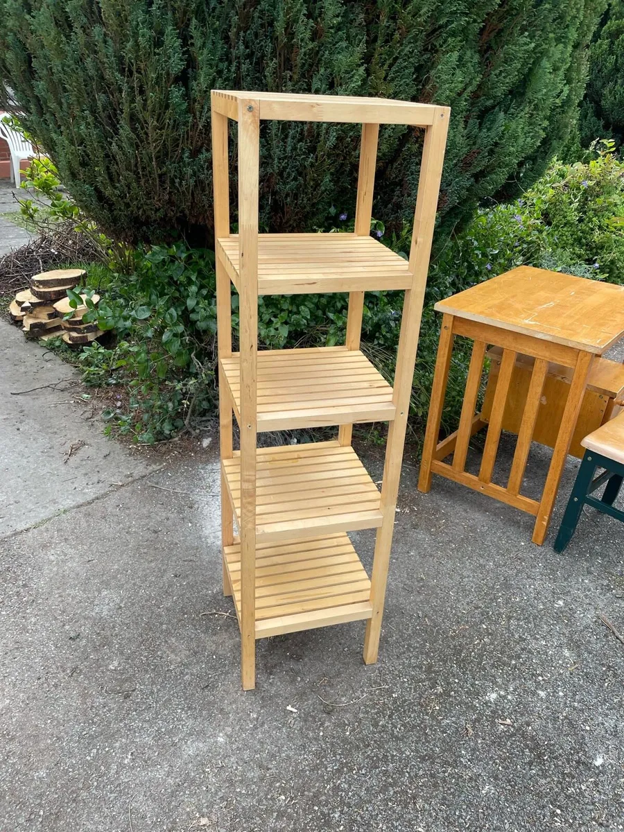 Wooden bathroom shelf - Image 4