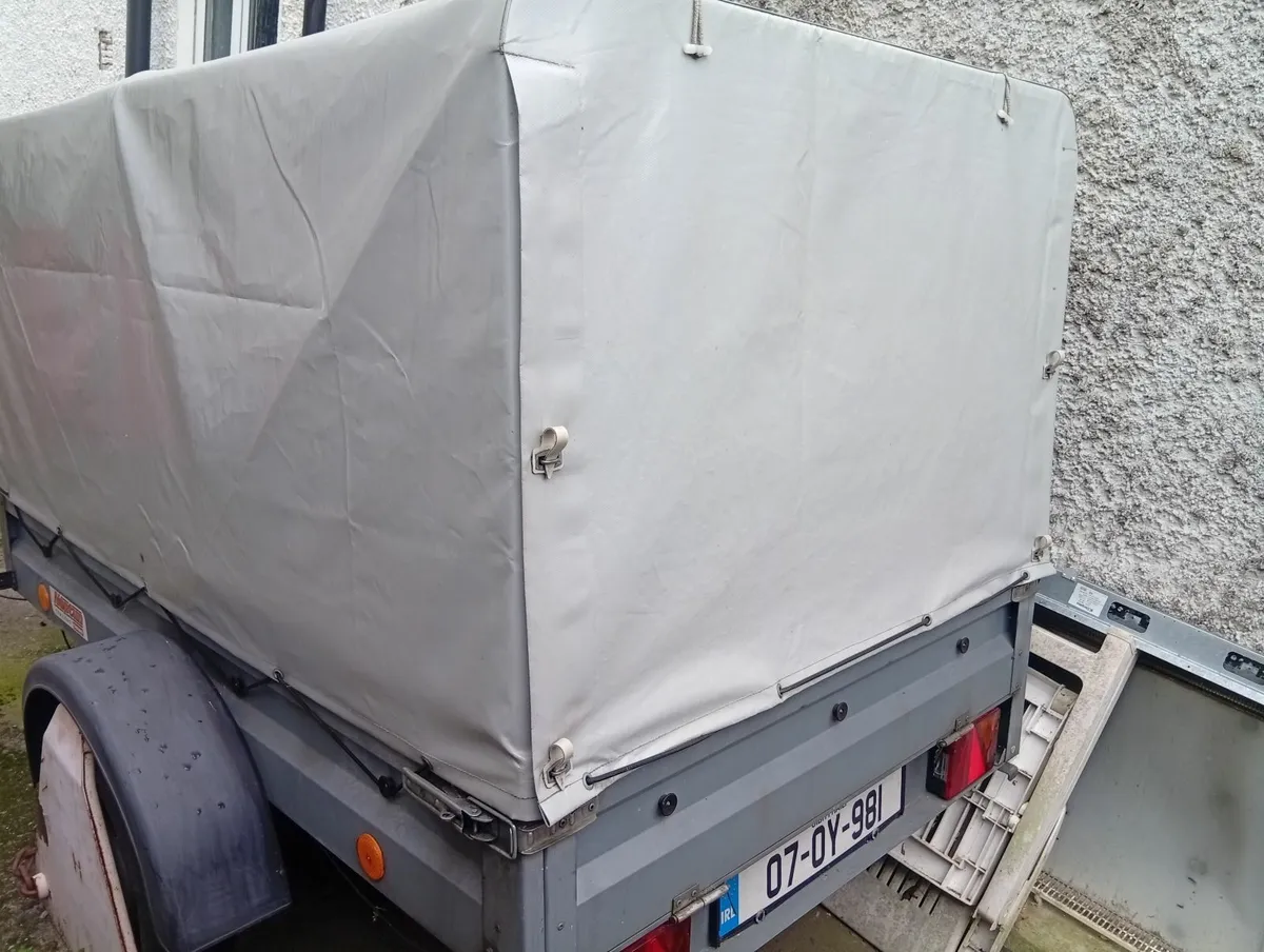 Quality Galvanised trailer with removable canopy - Image 3
