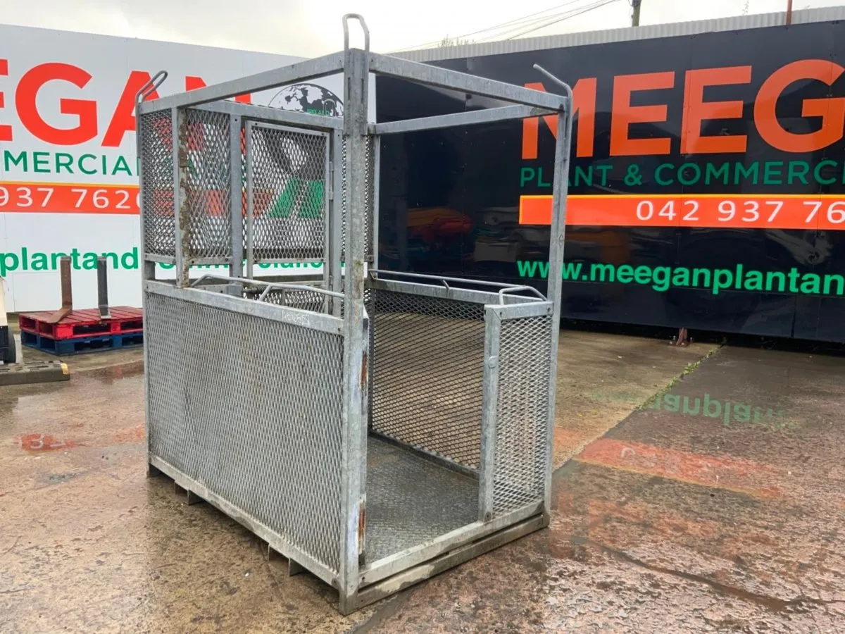 GALVANISED MAN BASKET / ACCESS PLATFORM...4861. - Image 1