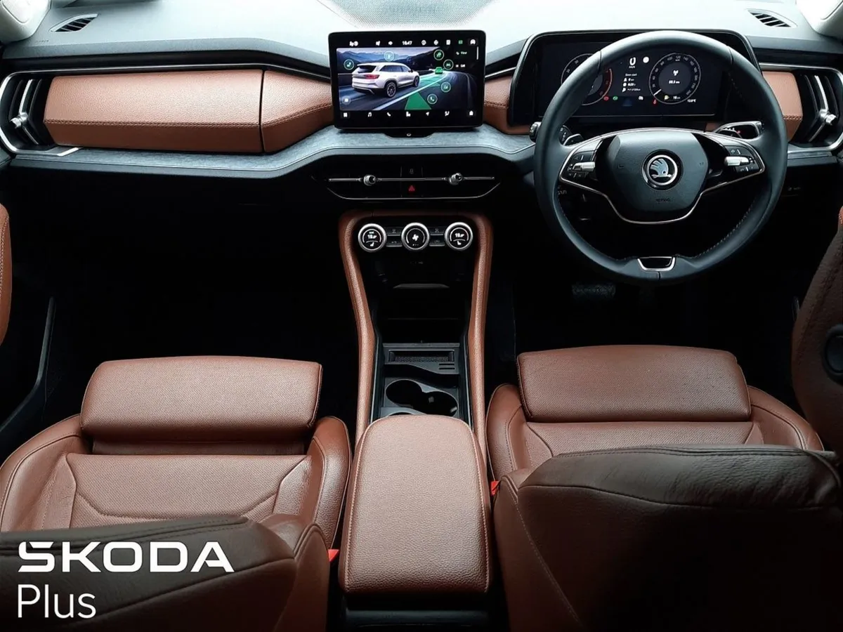 Skoda Kodiaq  cognac Leather selection Plus 2.0td - Image 2