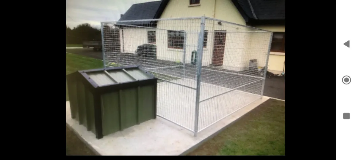 Insulated steel dog house kennel - Image 4