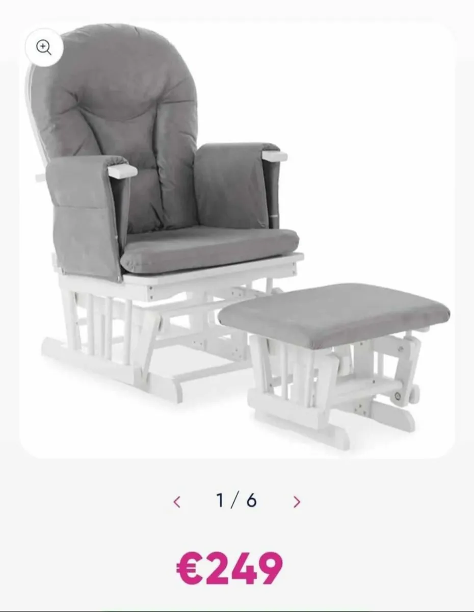Glider chair with footstool - Image 2