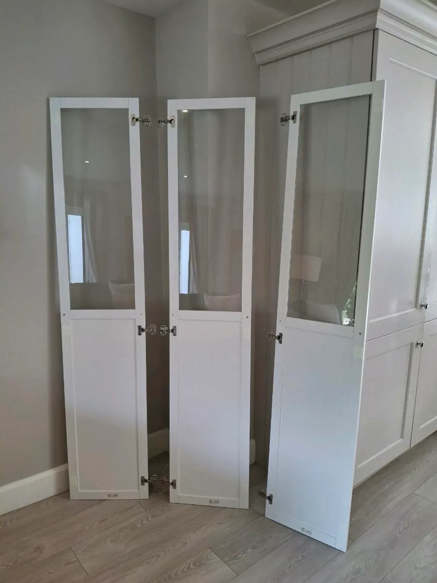 Ikea Oxberg glass/panel door x 3 - Image 2