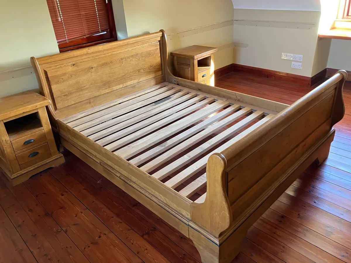 Bed Frame with Side Tables - Image 2