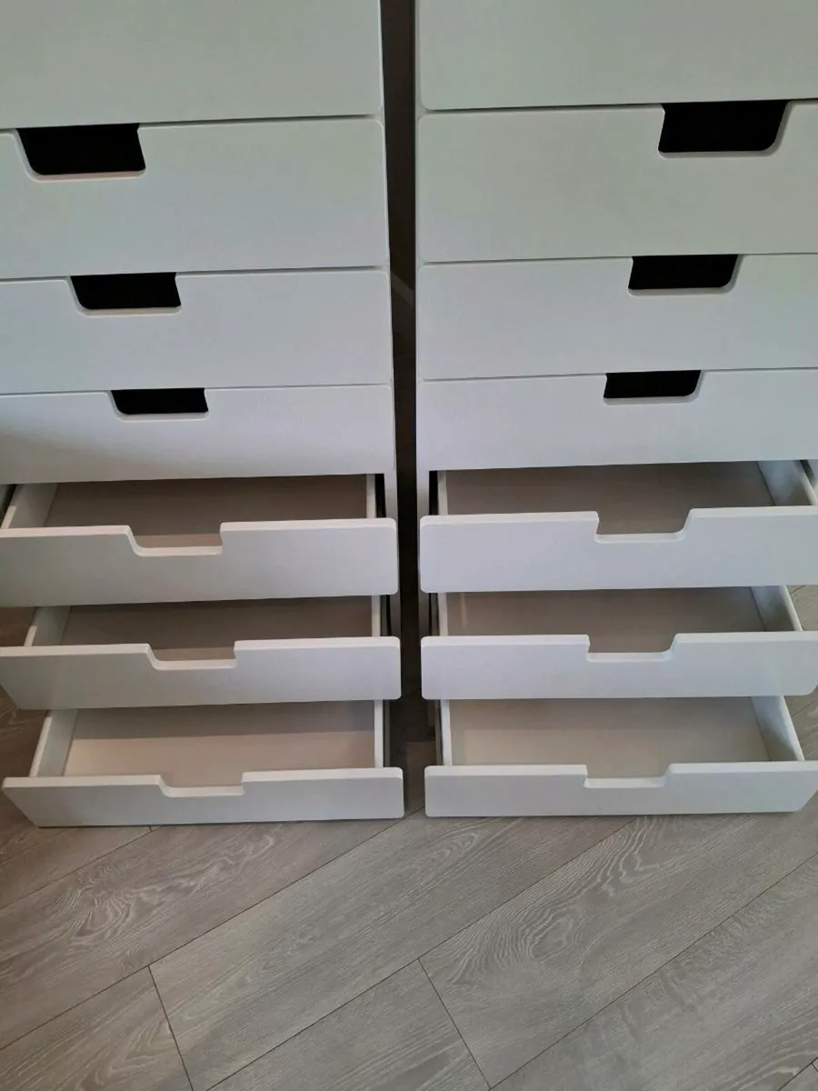 Ikea chests of 8 drawers x 2 - Image 4