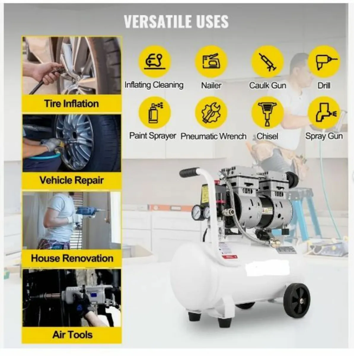 Air Compressor 20.8 L, Portable Air - Image 4