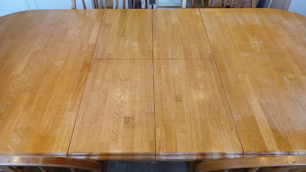 Kitchen Table +6 Chairs. Extendable. Solid Wood - Image 4