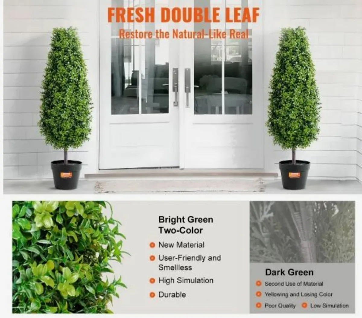 2 Pack 3' Artificial Boxwood - Image 2