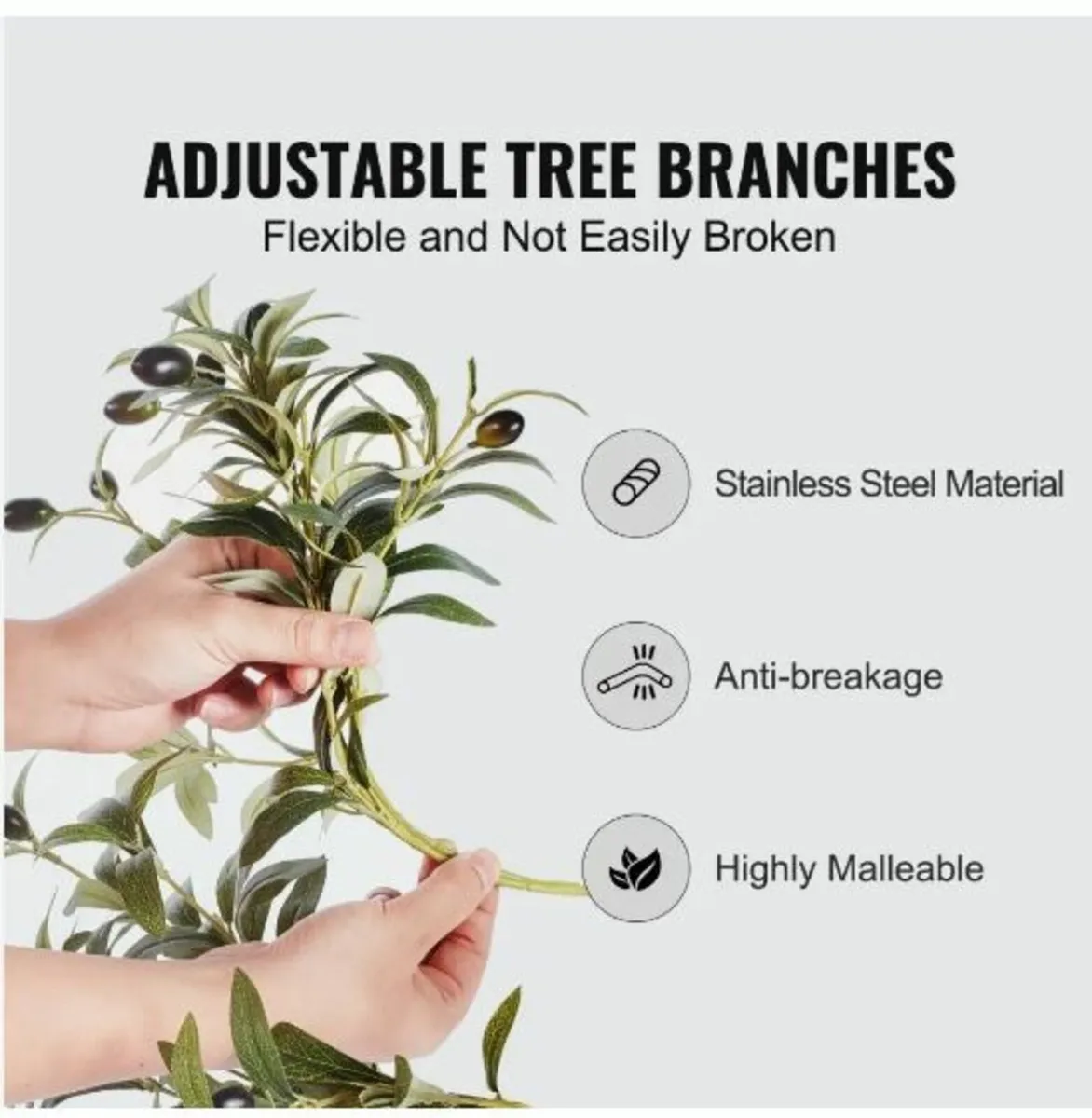 Artificial Olive Tree, 1.5 m Tall Faux Plant - Image 4