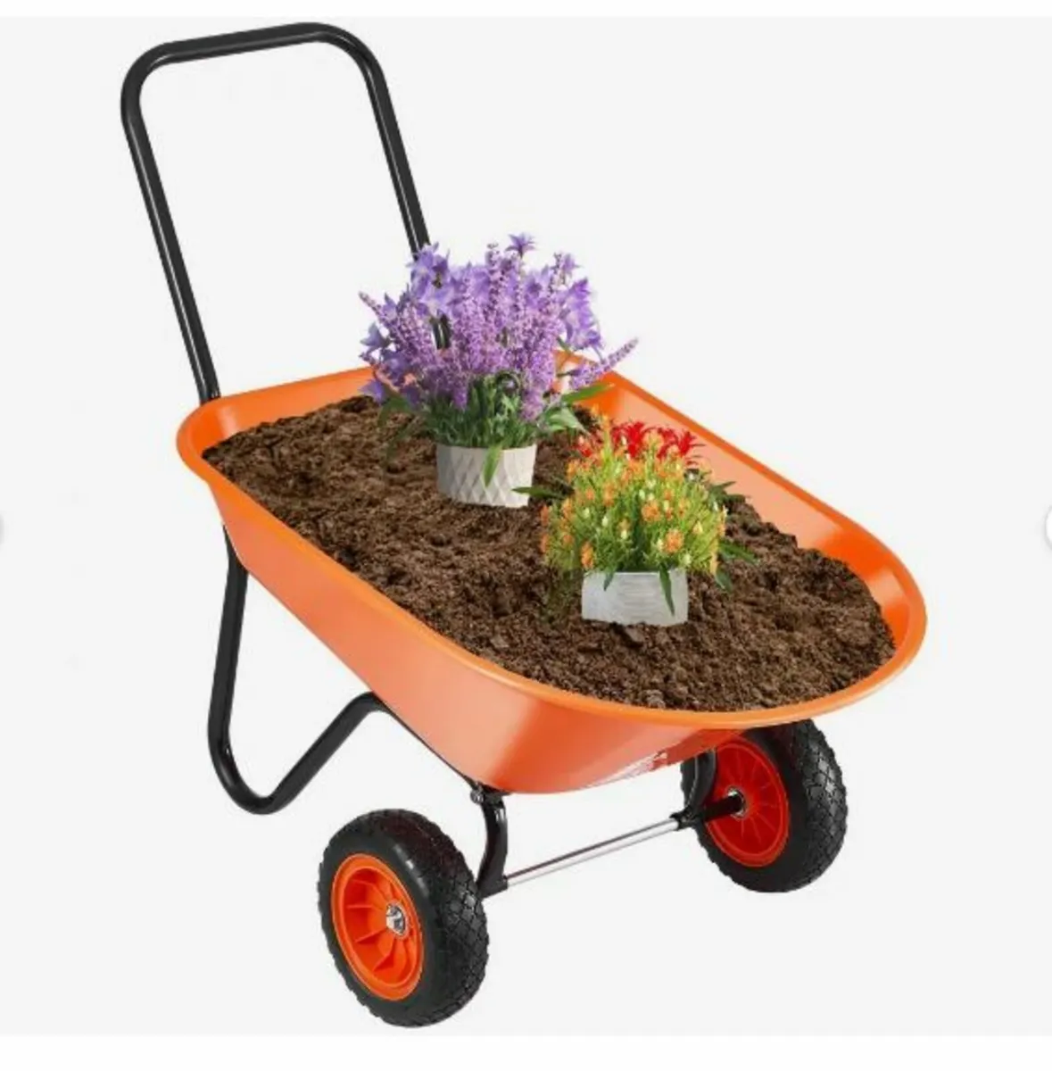 Wheelbarrow Cart 2 Wheels Garden - Image 3