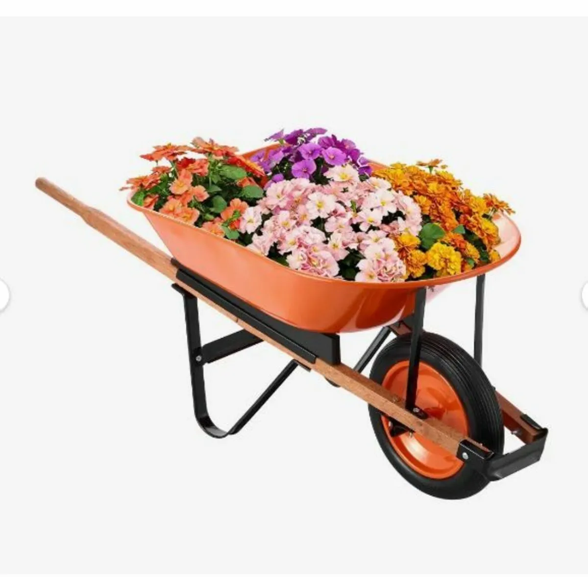 Wheelbarrow Cart One Wheel Garden - Image 3