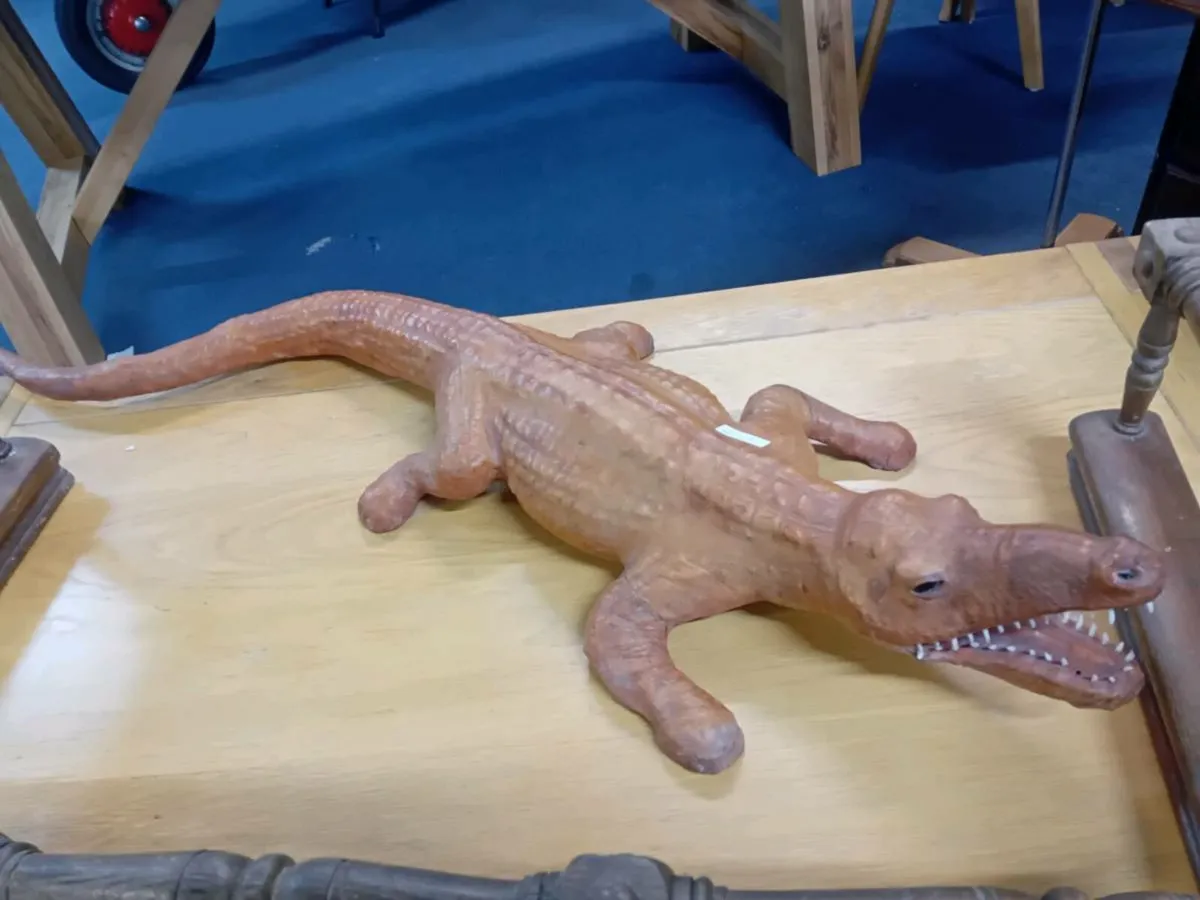 Decorative Leather Crocodile - Image 1