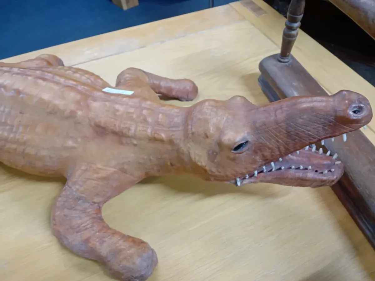 Decorative Leather Crocodile - Image 2
