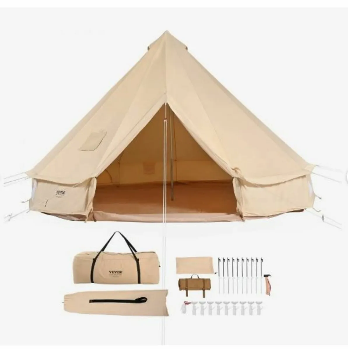 Canvas Bell Tent, 4 Seasons 3 m/9.8ft - Image 1