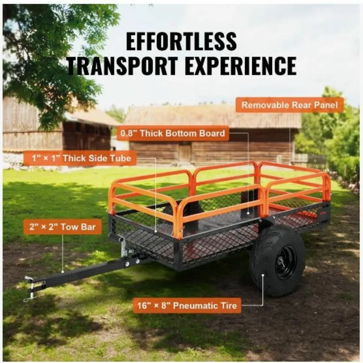 Heavy Duty Steel ATV Dump Trailer - Image 3